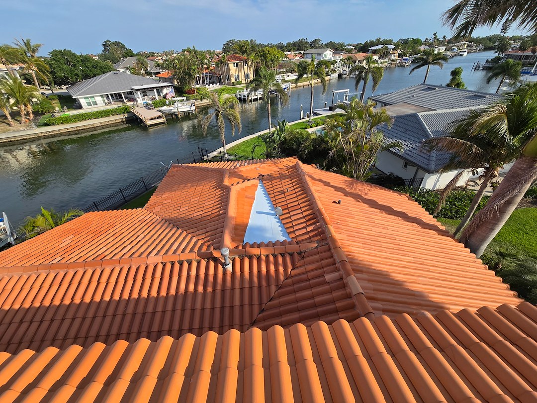 Beautiful Spanish Tile Roof Restoration in St. Petersburg, FL